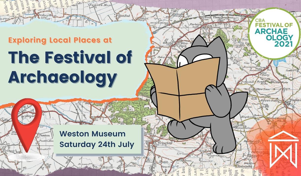 Event poster for festival of archaeology