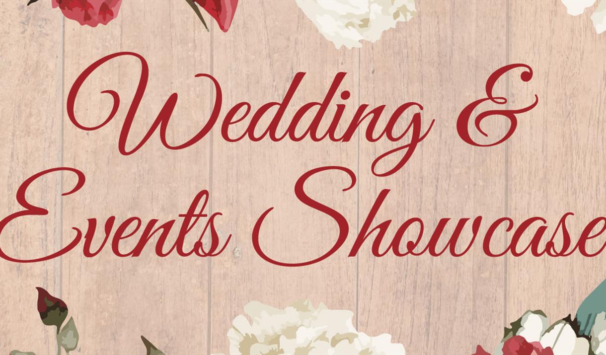 Floral image depicting the weddings and events showcase flyer