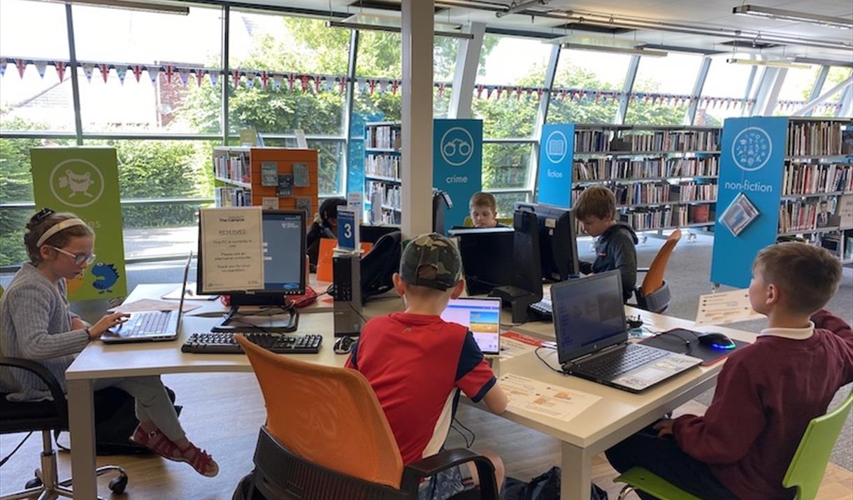 Coding at North Somerset Library
