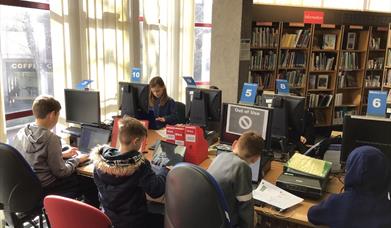 Coding at North Somerset library