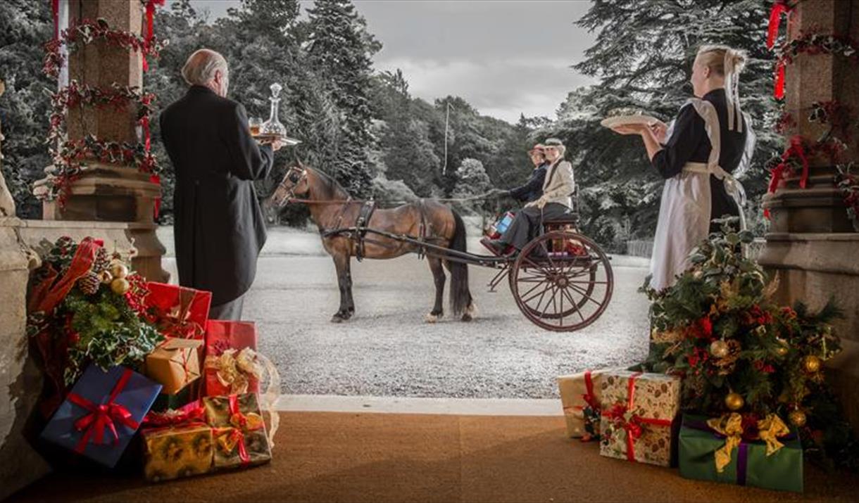 A Victorian Christmas scene