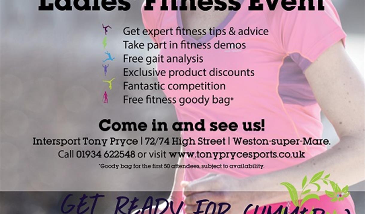 Free ladies fitness at Tony Pryce Sports