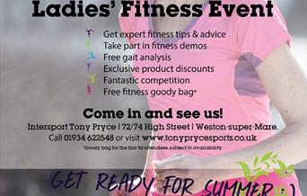Free ladies fitness at Tony Pryce Sports