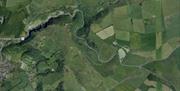 Aerial view of the mendips