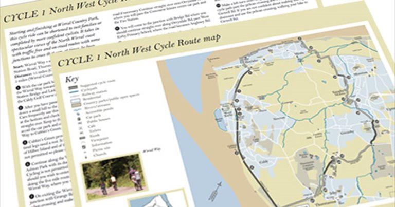 Wirral Circular Trail Map Wirral Cycling Guides - Visitwirral.com