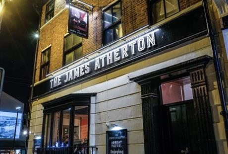 The James Atherton pub in New Brighton, Wirral.