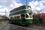 An old style green tram