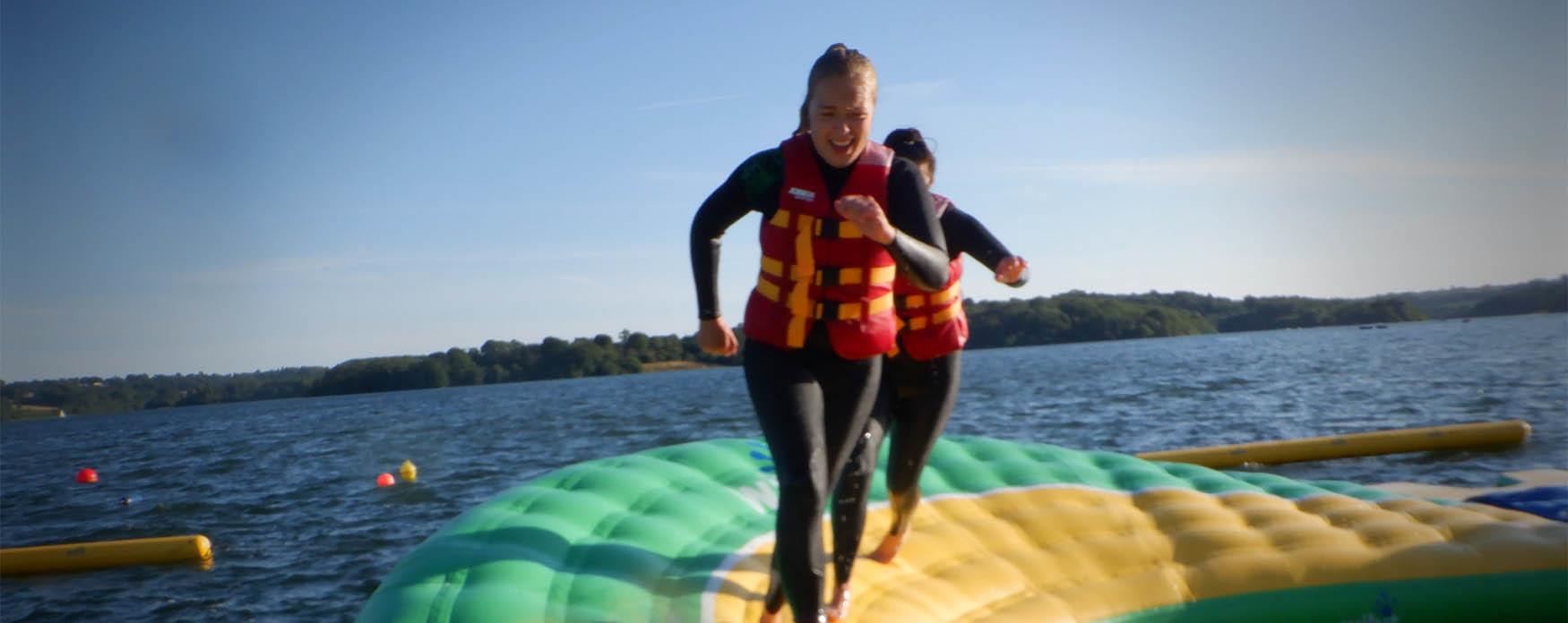 Bewl Water People on Water Pontoon