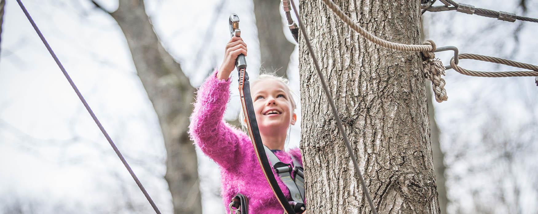 girl in tree