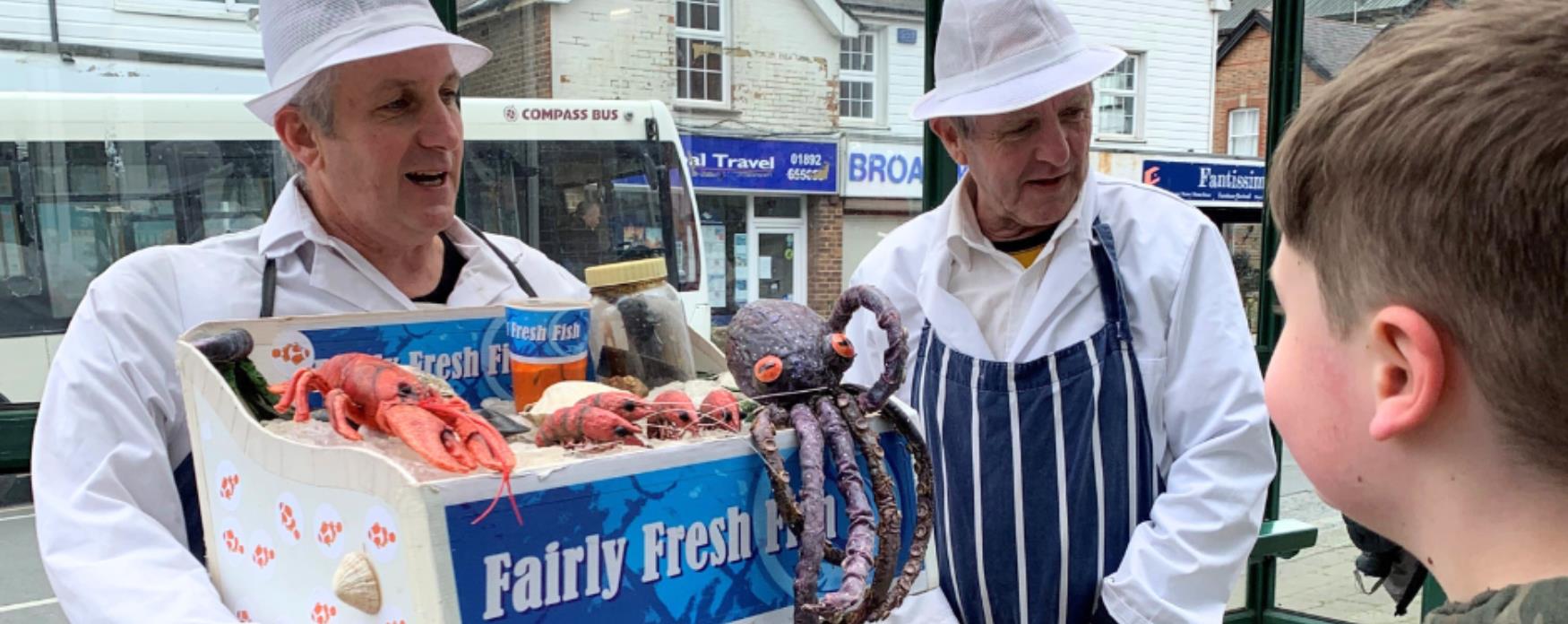 Image of the Fisherman in Streets of Wealden event