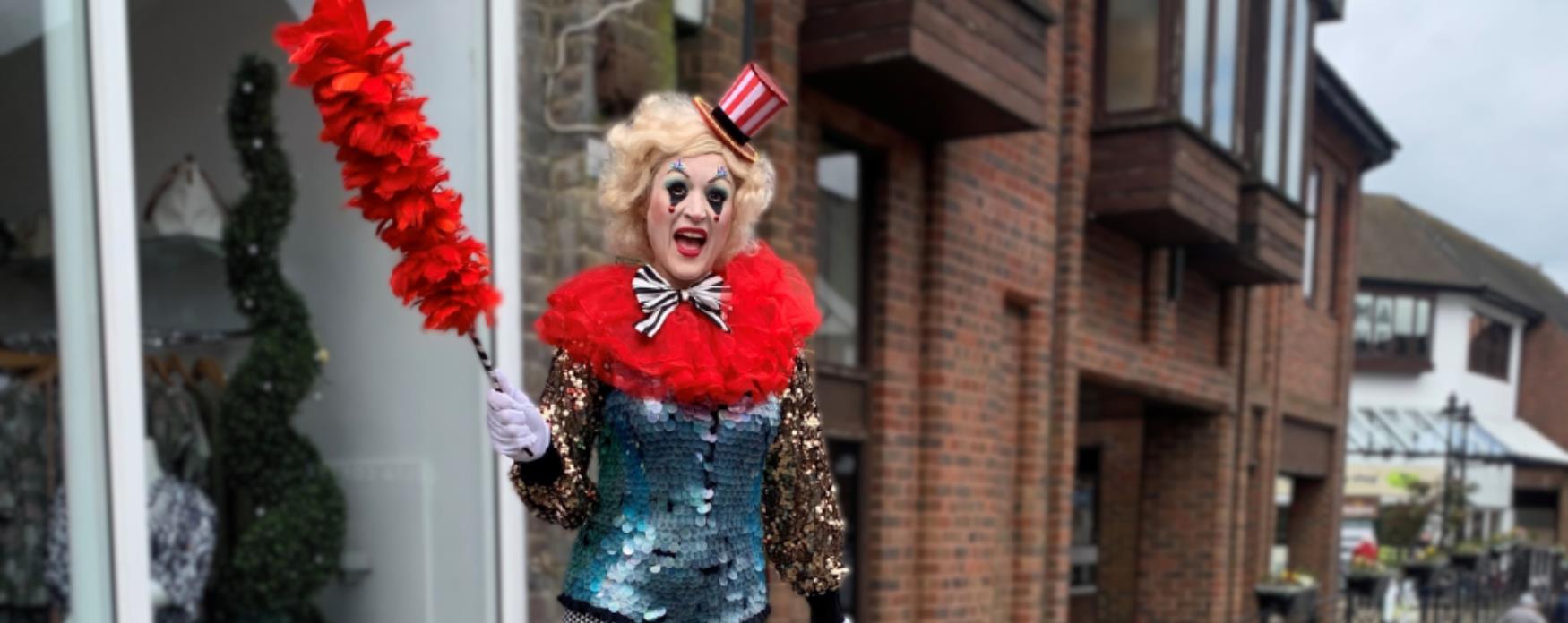 image of Dolly performing in the Streets of Wealden event