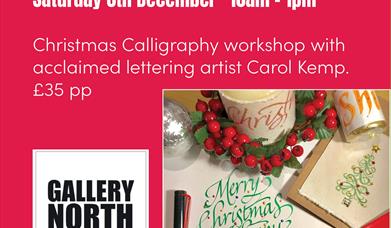 Festive Workshops at Gallery North Christmas Calligraphy