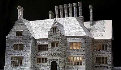 Paper sculpture of Bateman's, the writer Rudyard Kipling's home.