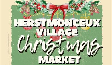 image of Herstmonceux village Christmas market poster