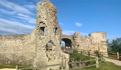 Pevensey Castle entrance to the inner Bailey