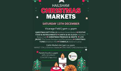 A promotional poster for Hailsham Christmas Markets