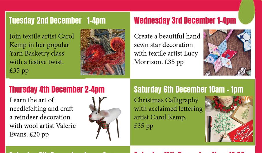 Festive Workshops at Gallery North