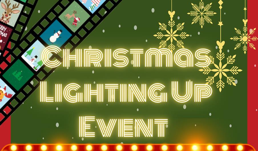 A promotional poster for Heathfield's 'Christmas Lighting Up Event', on Friday 20th November from 3:45pm to 6:30pm.