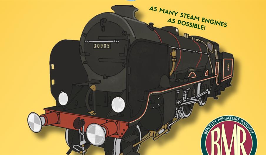 Promotional poster for Bentley Miniature Railway Steam Gala