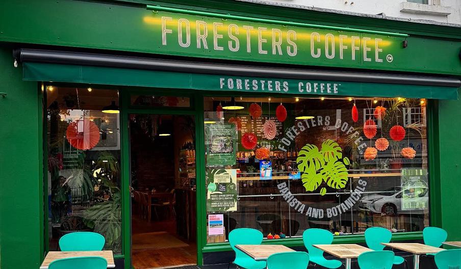 The exterior of Foresters Coffee, on the High Street of Uckfield