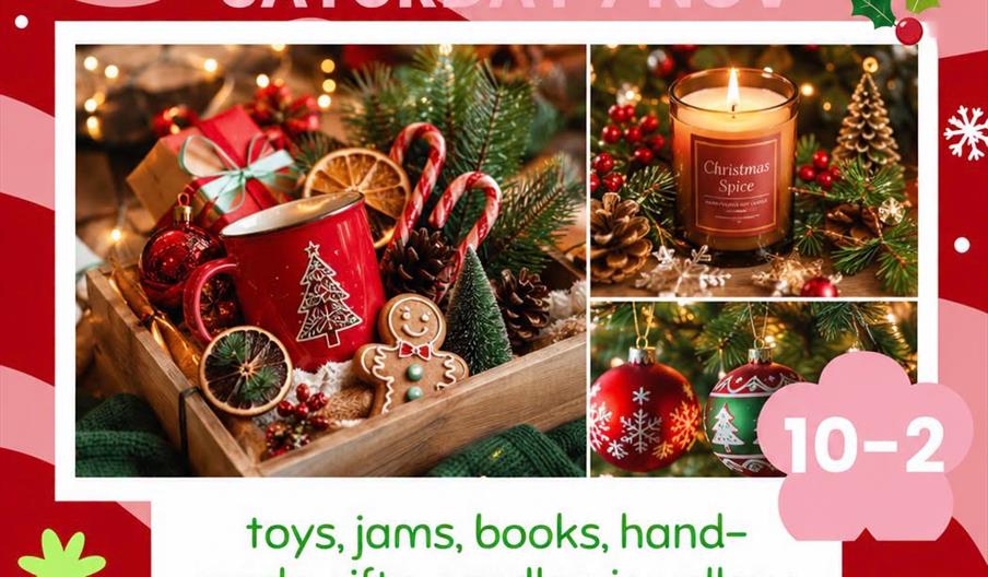 a promotional poster for the Christmas Pop Up Market at Crowborough Community Centre on Saturday 7th November from 10am to 2pm