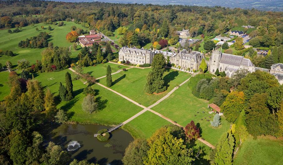 Exterior shot of Ashdown Park Hotel
