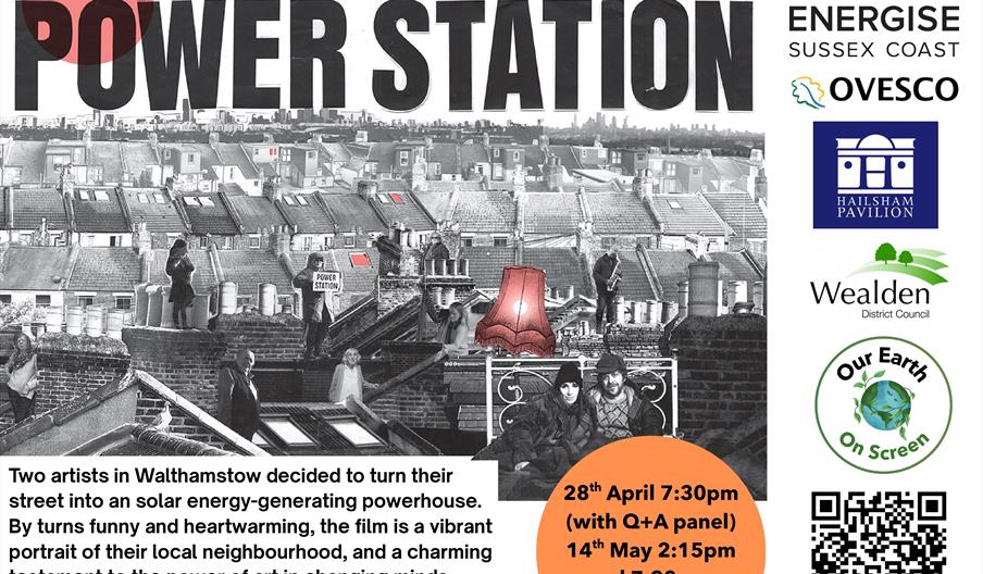Promotional poster for Hailsham Pavilion's screening of 'Power Station'