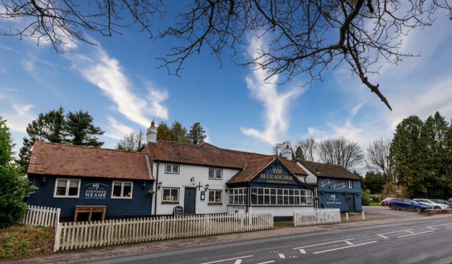 A view of The Blue Anchor from across the road.