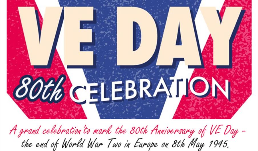 Poster outlining VE Day celebration.