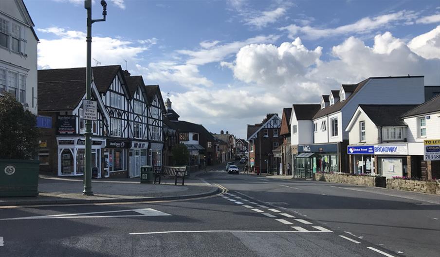 old style buildings on a high street