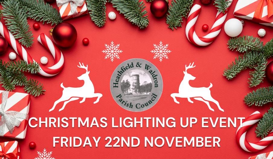 image of Heathfield Christmas Lighting up event poster