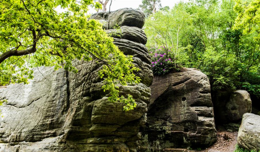 magnificent sand stone high rocks