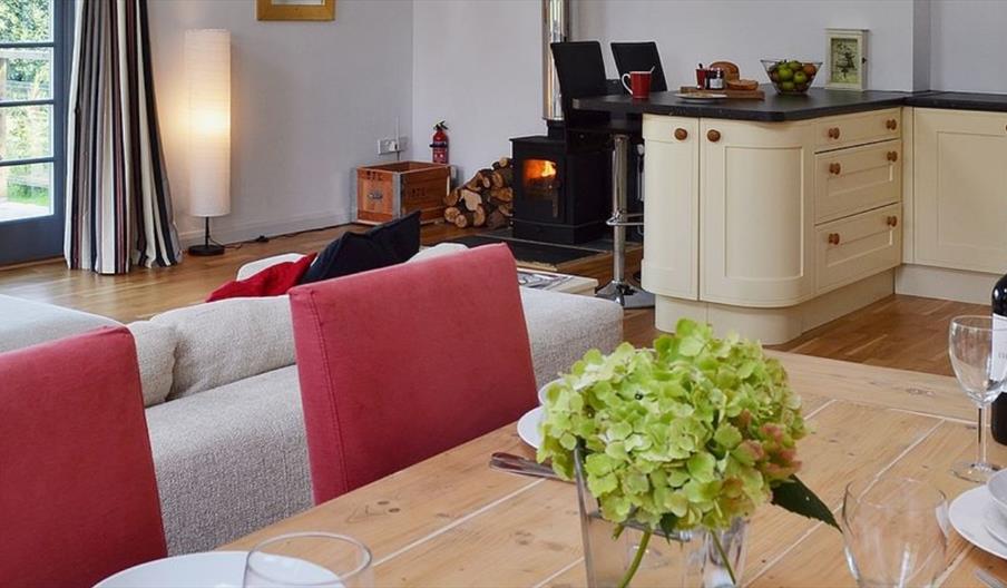 Interior shot of self catering kitchen