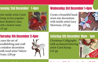 Festive Workshops at Gallery North