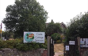 Castle Cottage Tea Rooms Outside the front of the tea rooms