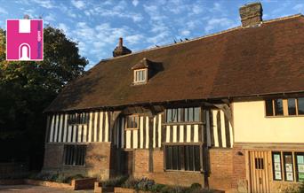 A Wealden wall house with black and white panelling