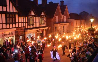Torchlit procession
