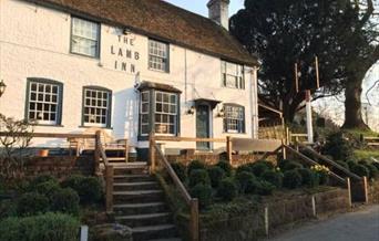 Exterior shot of Lamb Inn