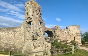 Pevensey Castle entrance to the inner Bailey