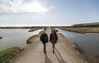Image of two walkers at Seven Sisters Country Park
