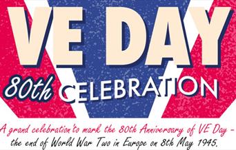 Poster outlining VE Day celebration.