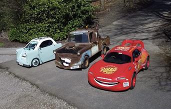 Image of the Iconic Character Cars at Sheffield Park