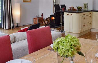 Interior shot of self catering kitchen