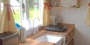 Kitchen in Shepherds Hut