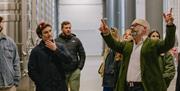 Image of a group of people having a tour of Rathfinny Wine Estate