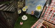 An escape room with an Alice in Wonderland theme
