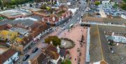 An ariel shot of Hailsham Town Centre