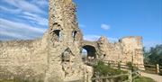 Pevensey Castle entrance to the inner Bailey