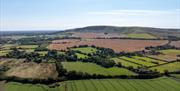 Image of the landscape at Long Man of Wilmington