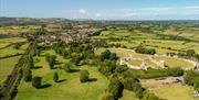 Image of Pevensey Castle from birds eye view